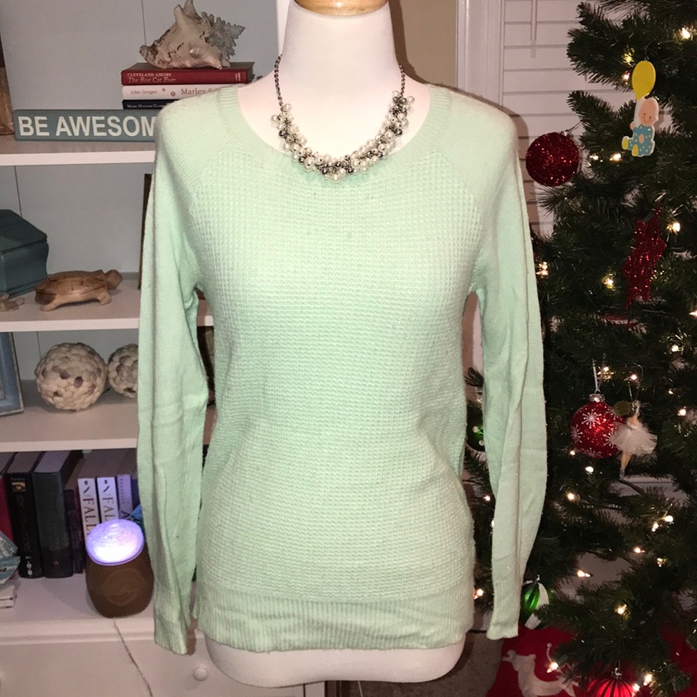 Beautiful mint Jcrew sweater